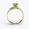 varitsa-jewellers - Solitaire Gold Engagement with 1ct Princess Cut Emerald - 01SG05E